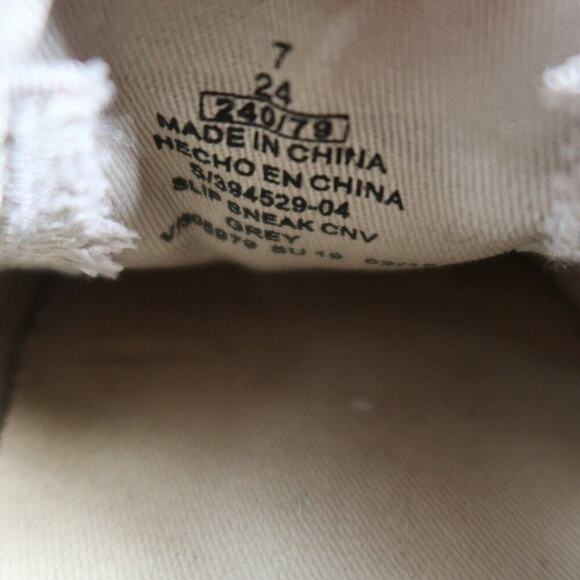 Old Navy Shoes Womens 7 Sneakers Slip On Casual Canvas Flats Comfort Taupe 1994 - Picture 12 of 12